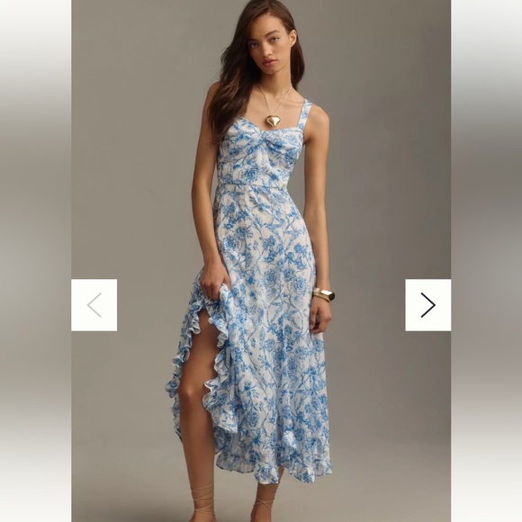 Hutch Dresses & Skirts - Hutch Printed Twist-Front Ruffle-Hem Dress Brand new, never worn!